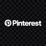 Pinterest white logo SVG