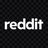 Reddit white wordmark SVG