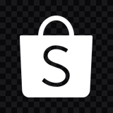 ikon Shopee putih PNG