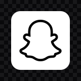 Snapchat white logo SVG