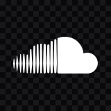 SoundCloud white icon SVG
