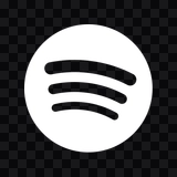 Spotify white icon PNG