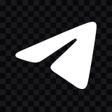 Telegram white icon SVG
