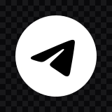Telegram white icon SVG
