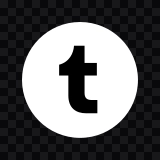 Tumblr white icon SVG