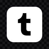 Tumblr white icon SVG