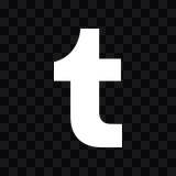 Tumblr white icon PNG