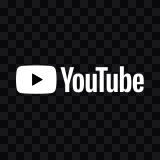 YouTube white logo SVG