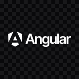 Angular white logo SVG