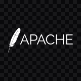 Apache white logo SVG