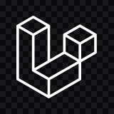 Laravel white icon SVG