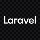Laravel white wordmark SVG