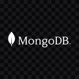 MongoDB white logo SVG
