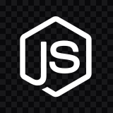 Node.js white icon SVG