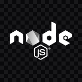 Node.js white logo SVG