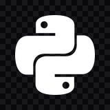 ikon Python putih PNG