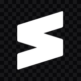 Sublime Text white icon PNG