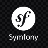 Symfony white icon SVG