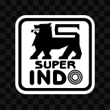 Super Indo white logo SVG