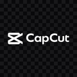 CapCut white logo SVG