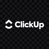 ClickUp white logo SVG