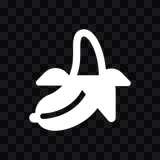 Nano Banana white logo PNG