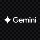 Google Gemini white logo PNG