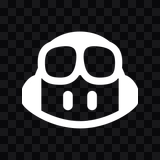 GitHub Copilot white icon PNG