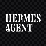 wordmark Hermes Agent putih SVG
