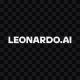 Leonardo white wordmark SVG