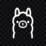 Ollama white logo SVG