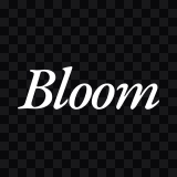 wordmark Bloom putih SVG