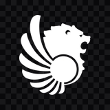 Lion Parcel white icon PNG