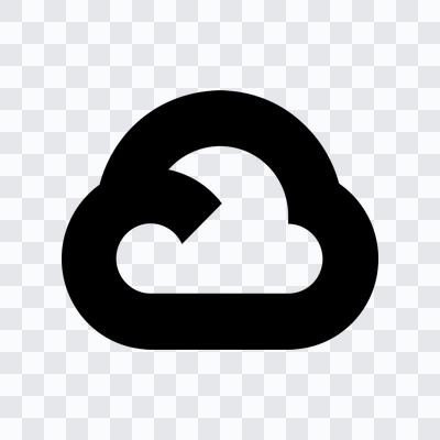 Google Cloud icon png black download