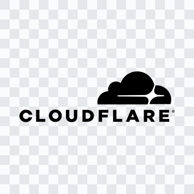 Cloudflare black logo SVG