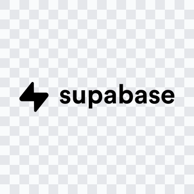 Supabase black logo in PNG format