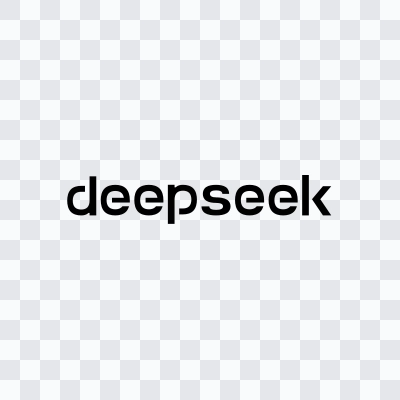 DeepSeek black logo in SVG format