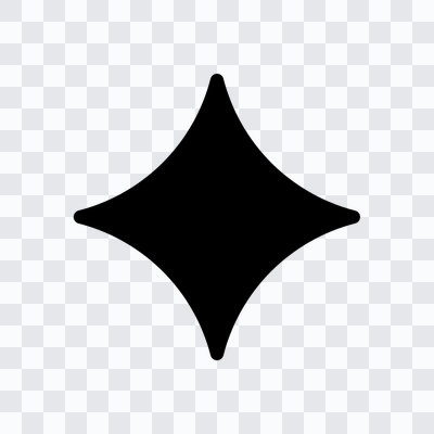 Google Gemini black icon in PNG format