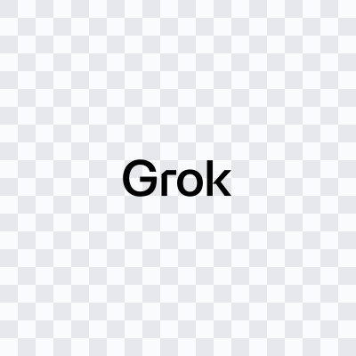 Grok / xAI black logo in SVG format