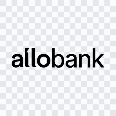 Allo Bank black logo in PNG format