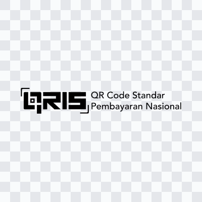 QRIS black logo in SVG format