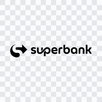 Super Bank black logo PNG