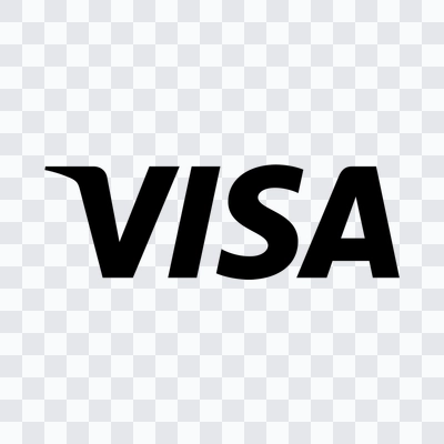 logo Visa hitam PNG