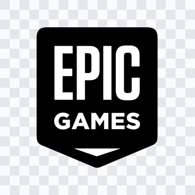 Epic Games black logo in SVG format