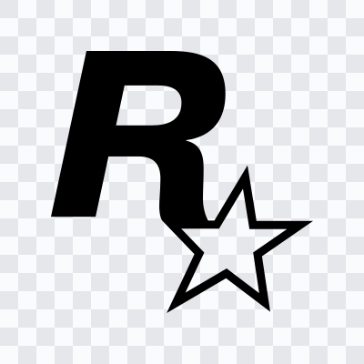 Rockstar Games black icon SVG