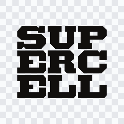 Supercell black logo SVG