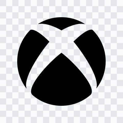 Xbox black icon in PNG format