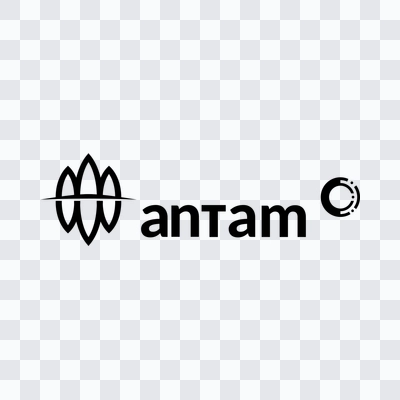logo Antam hitam PNG