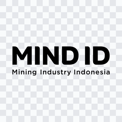 Mining Industry Indonesia / MIND ID black logo in PNG format