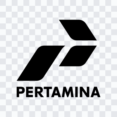 Pertamina black logo in PNG format